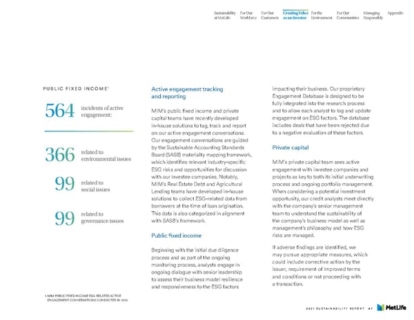 MetLife Sustainability Report - Page 49