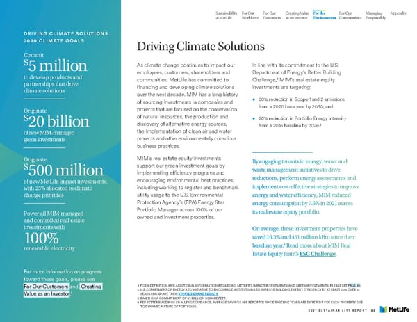 MetLife Sustainability Report - Page 65