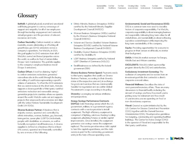 MetLife Sustainability Report - Page 91