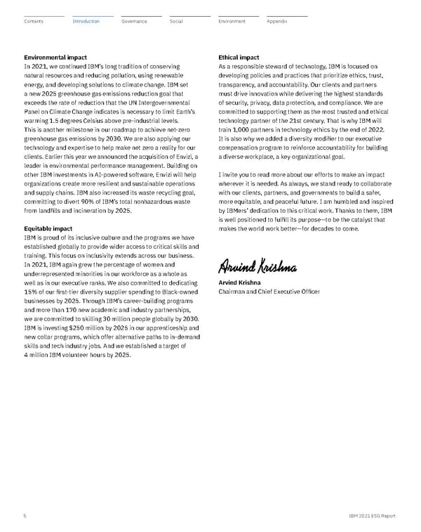 ESG Report | IBM - Page 5
