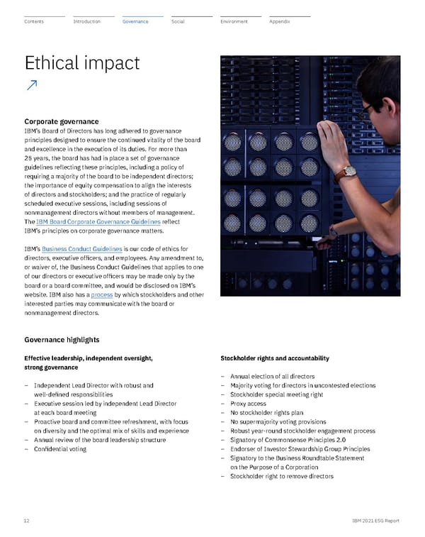 ESG Report | IBM - Page 12