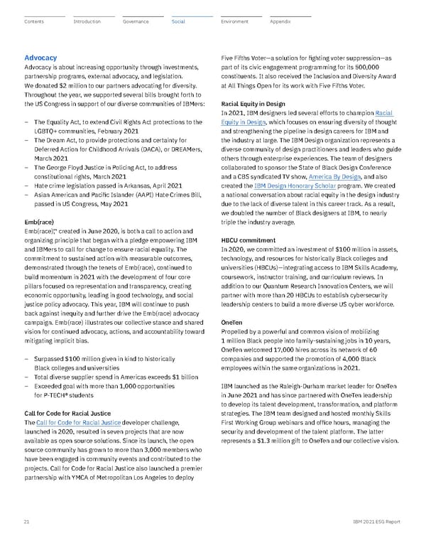 ESG Report | IBM - Page 21