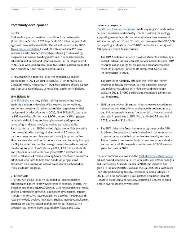 ESG Report | IBM - Page 31