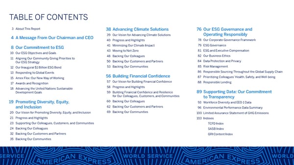 American Express ESG Report - Page 2