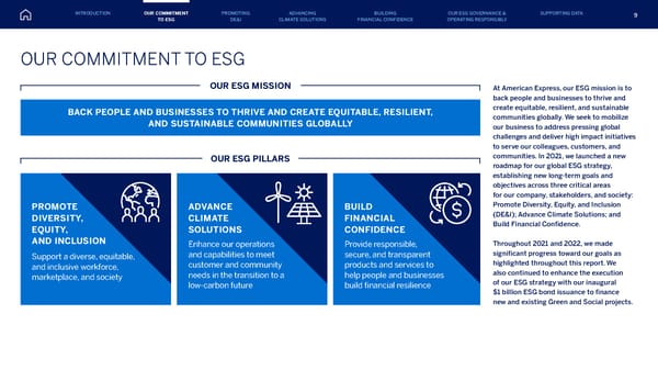 American Express ESG Report - Page 9