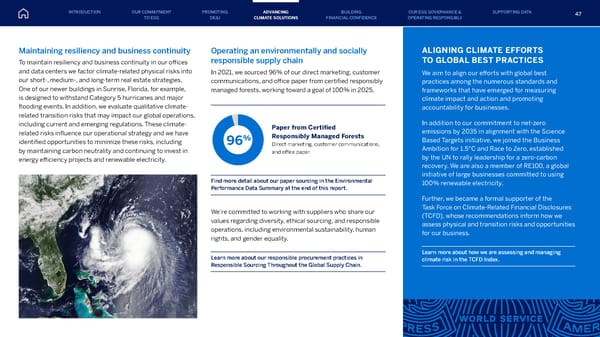 American Express ESG Report - Page 47