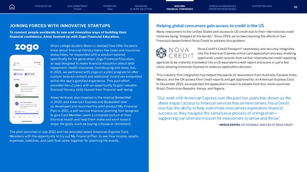 American Express ESG Report - Page 66