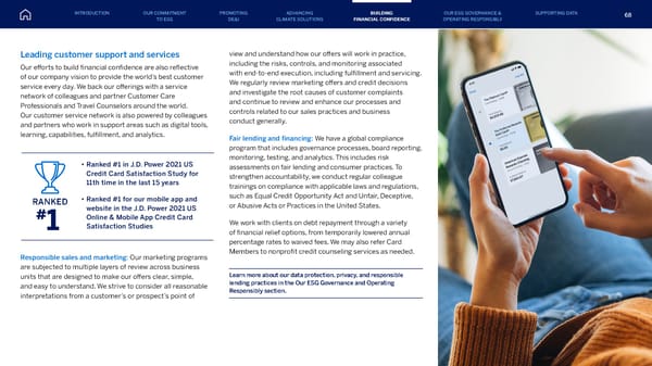 American Express ESG Report - Page 68