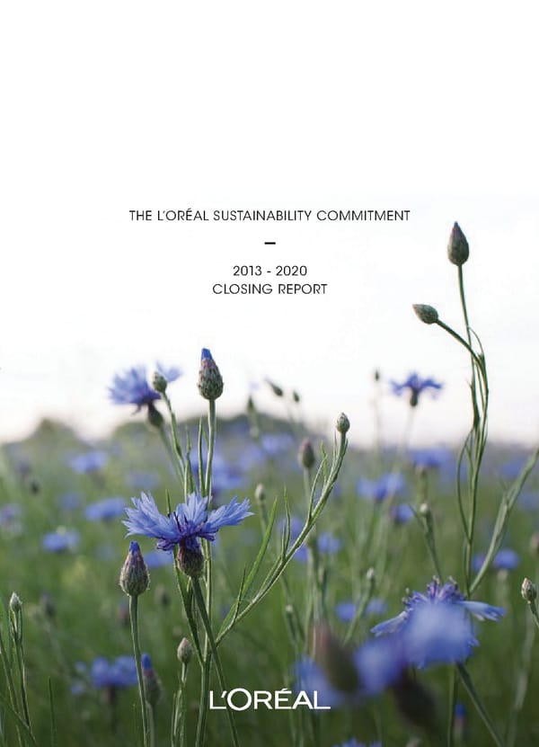 Loreal Sustainability Commitment Flipbook - Page 1