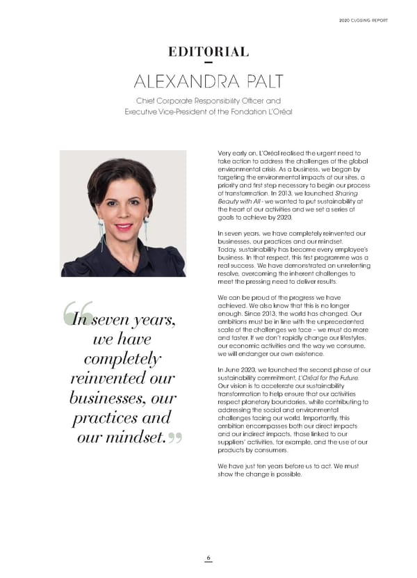 Loreal Sustainability Commitment Flipbook - Page 7