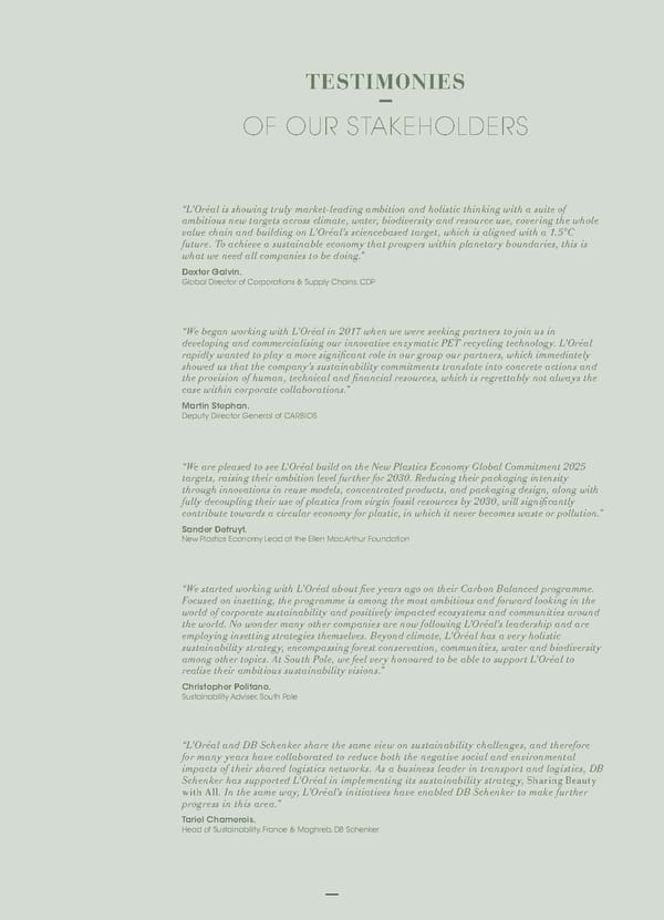 Loreal Sustainability Commitment Flipbook - Page 20