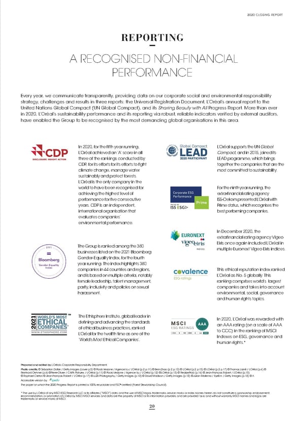 Loreal Sustainability Commitment Flipbook - Page 21