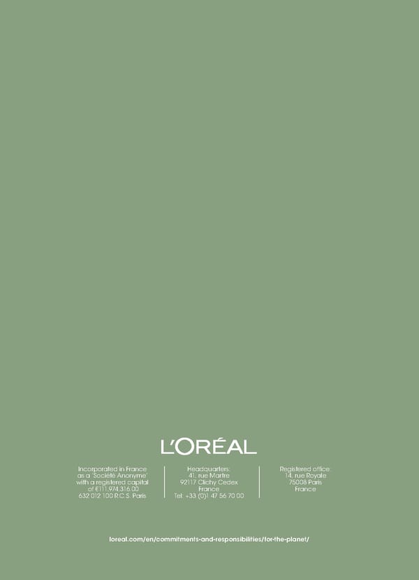 Loreal Sustainability Commitment Flipbook - Page 22