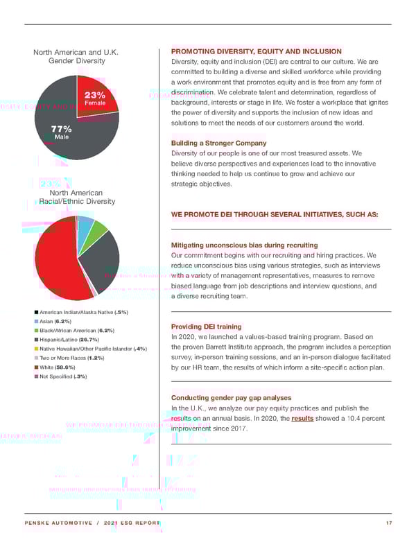 Penske Automotive ESG Report - Page 17