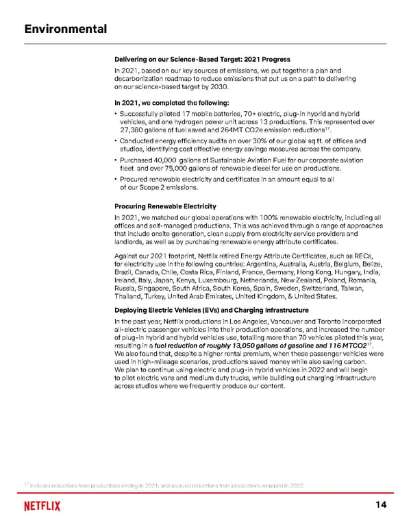 Netflix ESG Report - Page 14