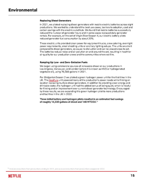 Netflix ESG Report - Page 15