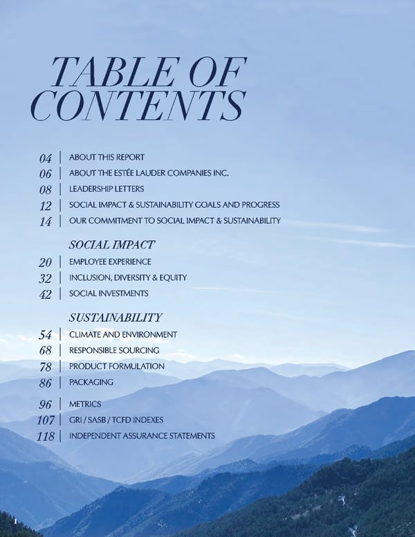 Estee Lauder Companies Sustainability Report - Page 2