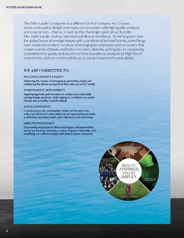 Estee Lauder Companies Sustainability Report - Page 4