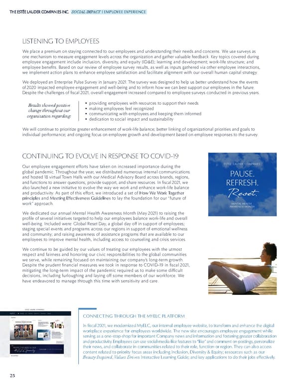 Estee Lauder Companies Sustainability Report - Page 26