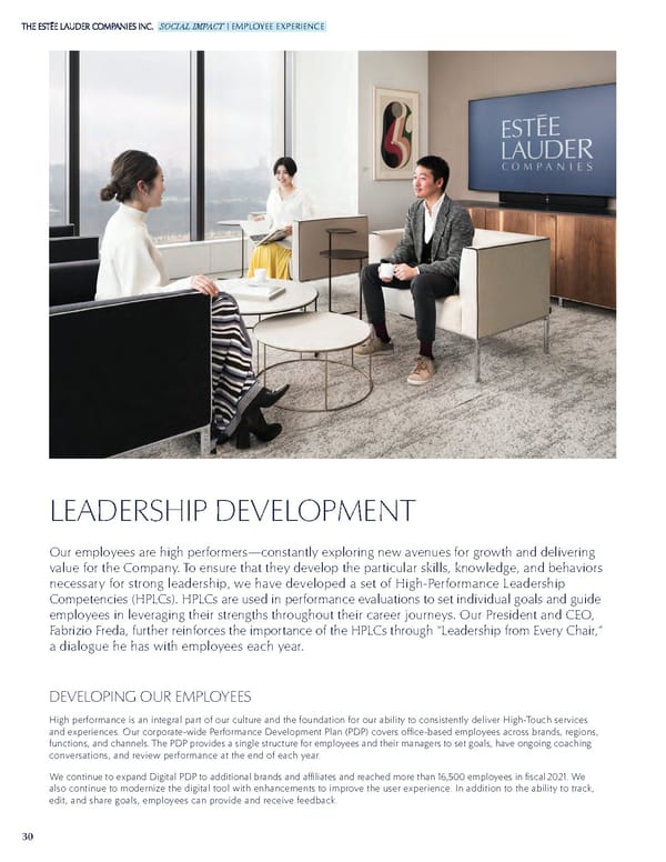 Estee Lauder Companies Sustainability Report - Page 31