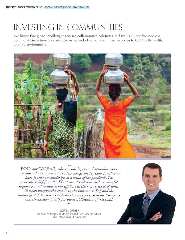 Estee Lauder Companies Sustainability Report - Page 49