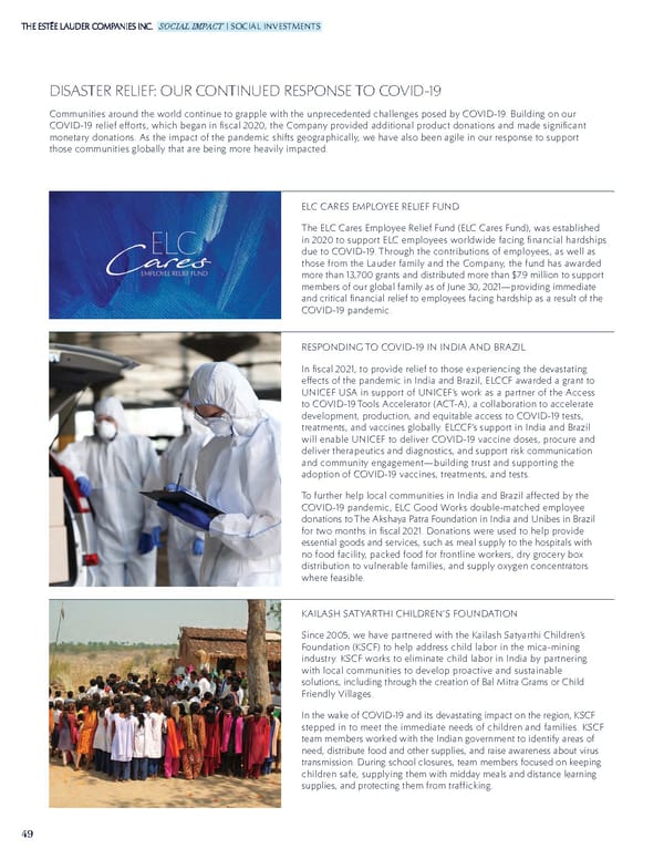 Estee Lauder Companies Sustainability Report - Page 50