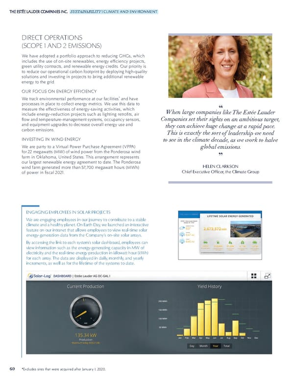 Estee Lauder Companies Sustainability Report - Page 61