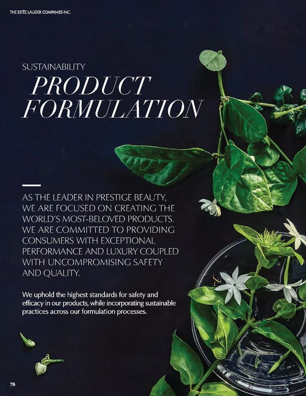 Estee Lauder Companies Sustainability Report - Page 79