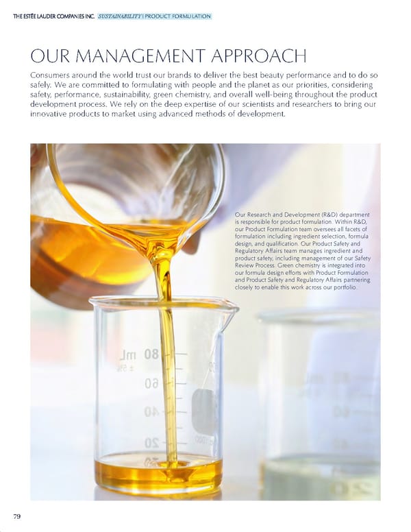 Estee Lauder Companies Sustainability Report - Page 80