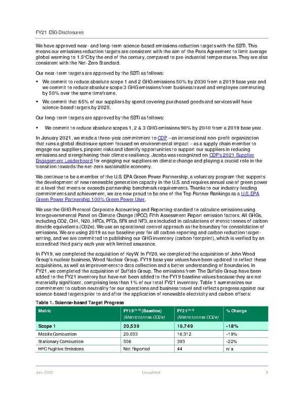 Jacobs Engineering Group ESG Disclosures - Page 9