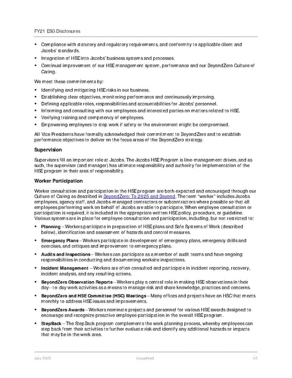 Jacobs Engineering Group ESG Disclosures - Page 43