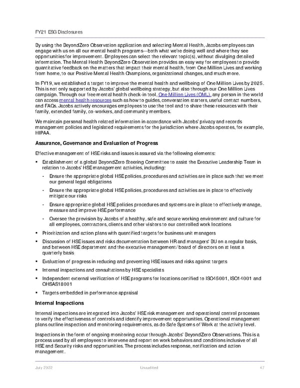 Jacobs Engineering Group ESG Disclosures - Page 48