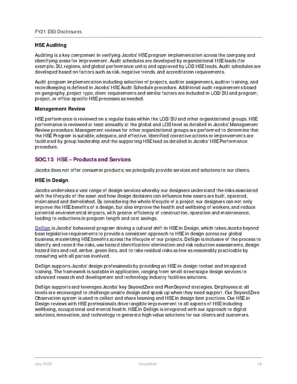 Jacobs Engineering Group ESG Disclosures - Page 49