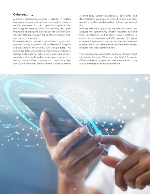 ZimmerBiomet Sustainability Report - Page 20