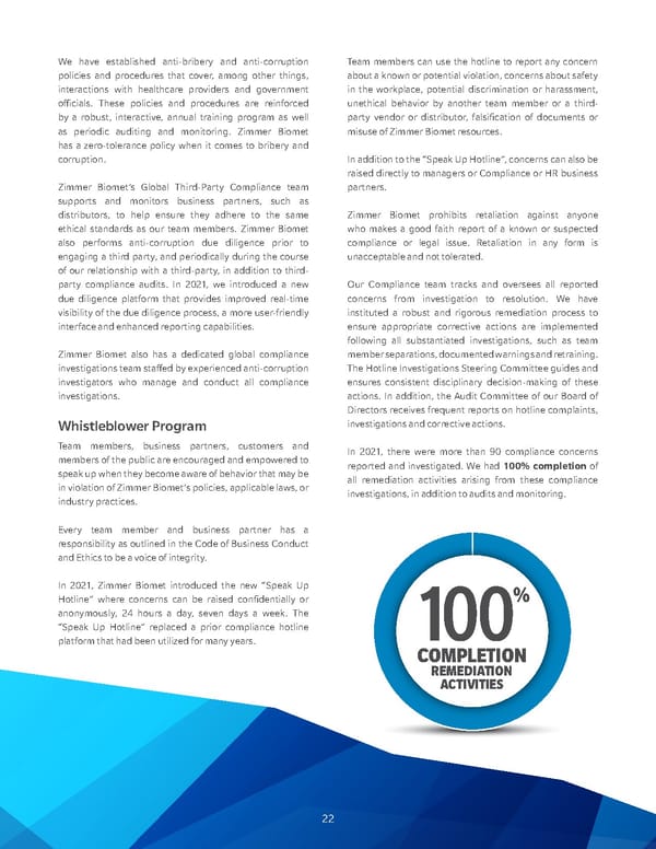 ZimmerBiomet Sustainability Report - Page 24