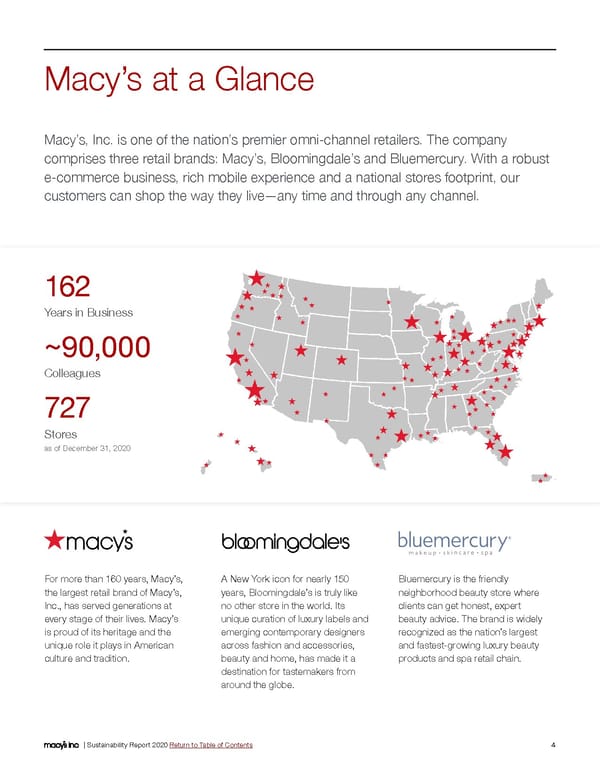 Macy's Inc. Sustainability Report - Page 4