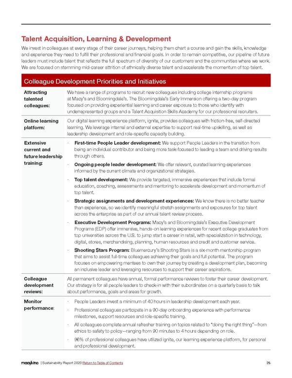 Macy's Inc. Sustainability Report - Page 25