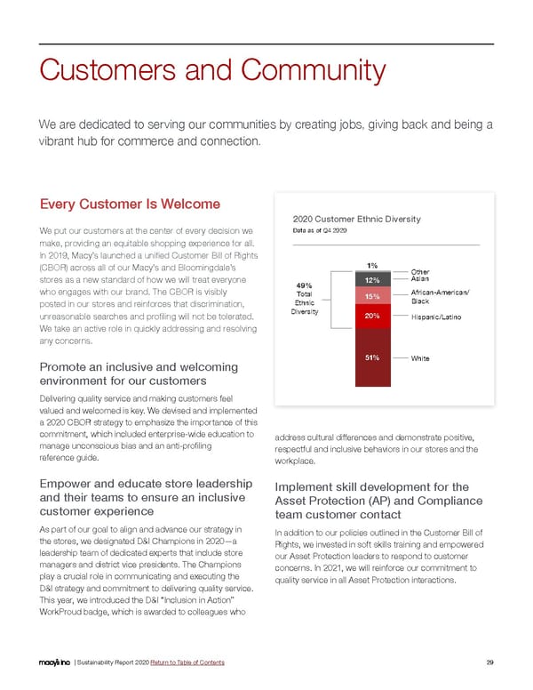 Macy's Inc. Sustainability Report - Page 29