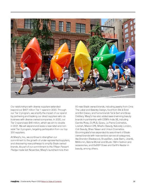 Macy's Inc. Sustainability Report - Page 32