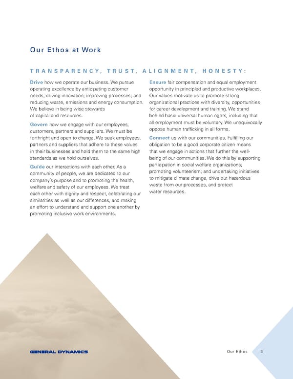 General Dynamics Sustainability Report - Page 5