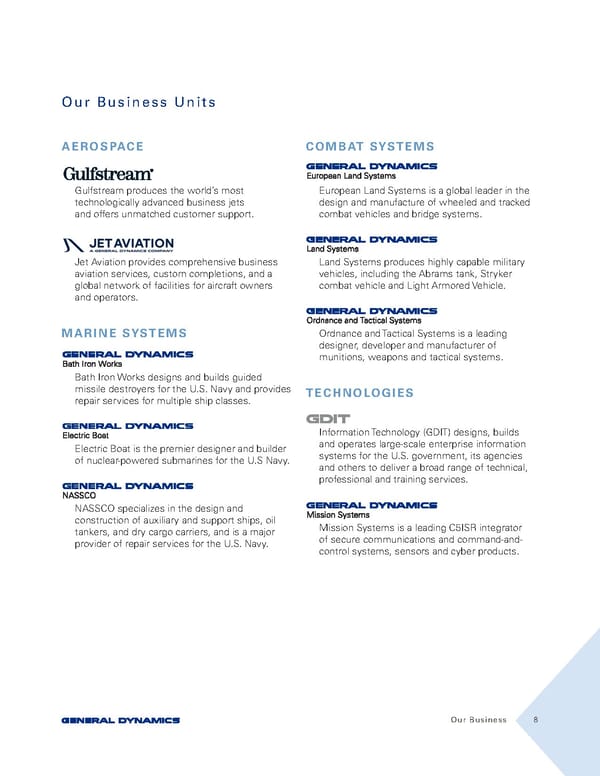 General Dynamics Sustainability Report - Page 8