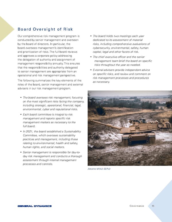 General Dynamics Sustainability Report - Page 15