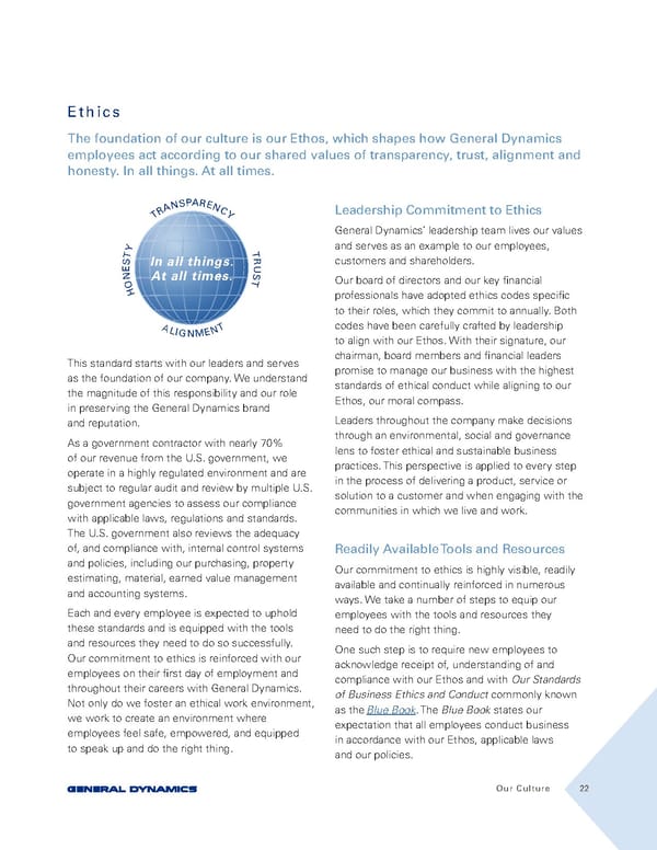 General Dynamics Sustainability Report - Page 22