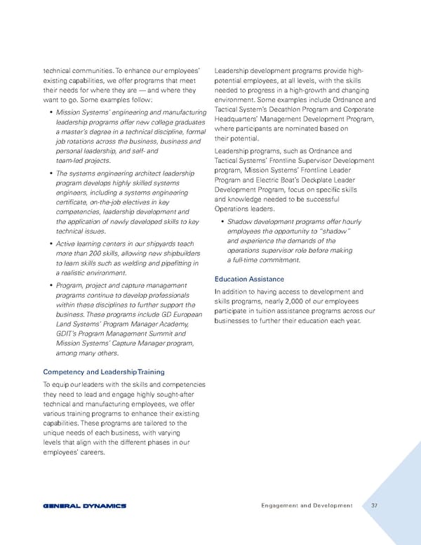 General Dynamics Sustainability Report - Page 37