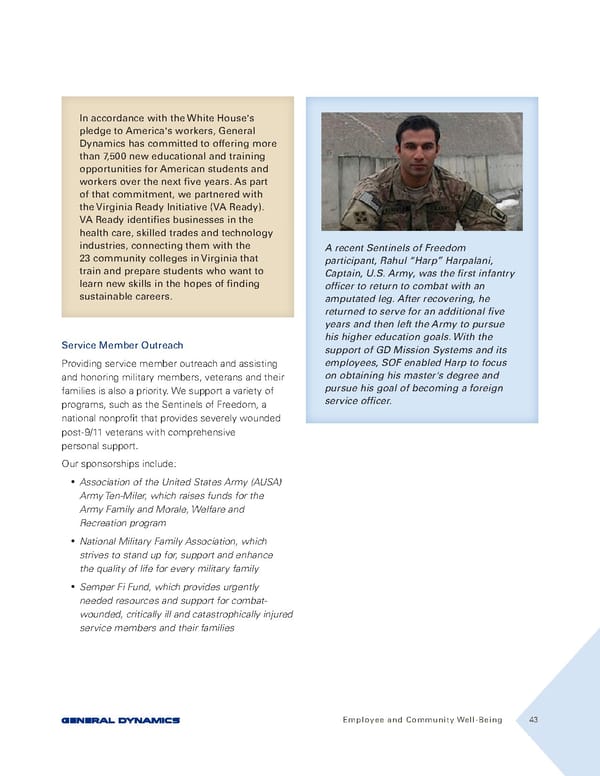 General Dynamics Sustainability Report - Page 43