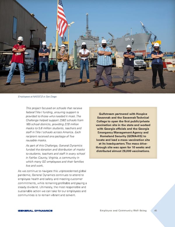 General Dynamics Sustainability Report - Page 45