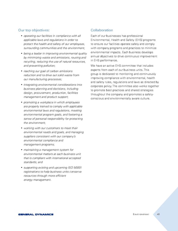 General Dynamics Sustainability Report - Page 49