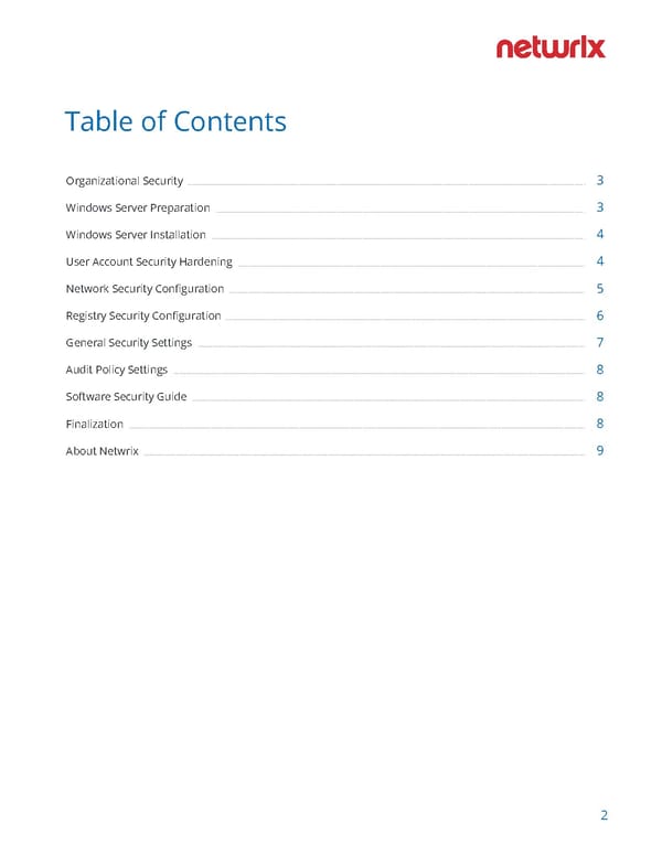 Windows Server Hardening Checklist - Page 2