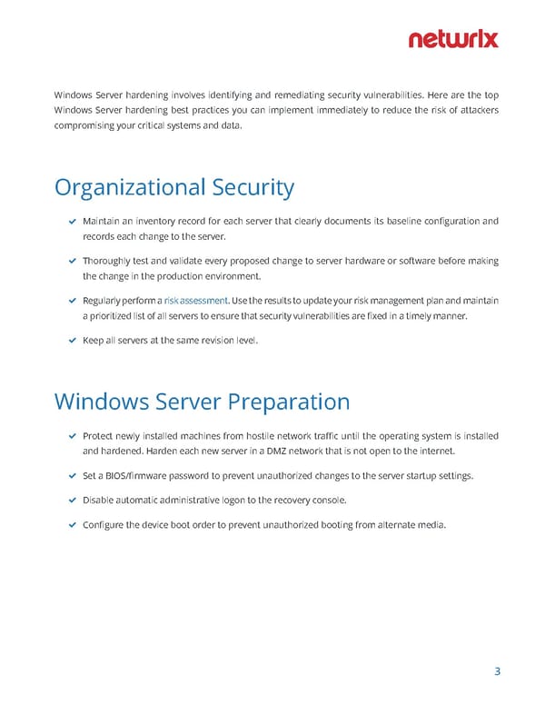 Windows Server Hardening Checklist - Page 3