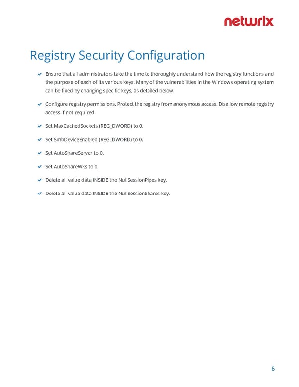 Windows Server Hardening Checklist - Page 6